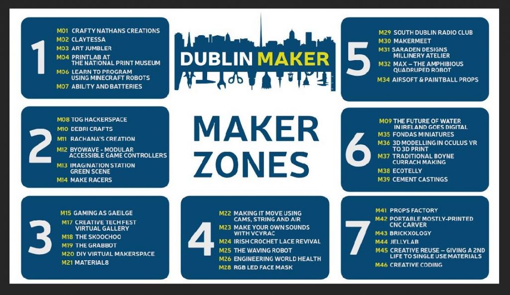 The Dublin Maker 2021 Zones including Irish Designer Saraden Designs Millinery Atelier